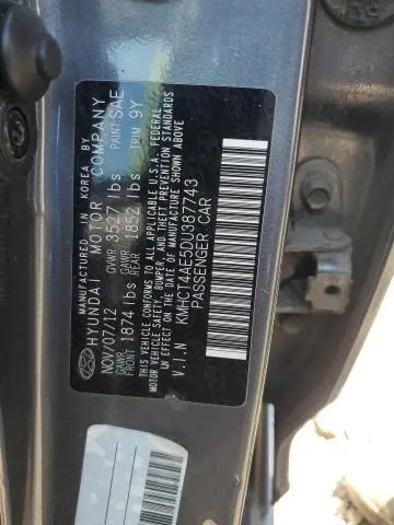 2013 HYUNDAI ACCENT GLS  