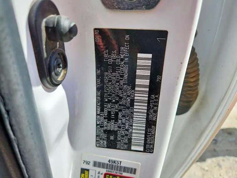 2010 TOYOTA TUNDRA CREWMAX LIMITED  