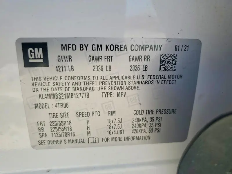 2021 BUICK ENCORE GX PREFERRED  