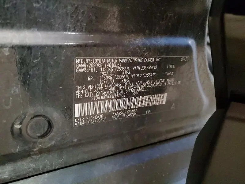 2020 TOYOTA RAV4 XLE PREMIUM  