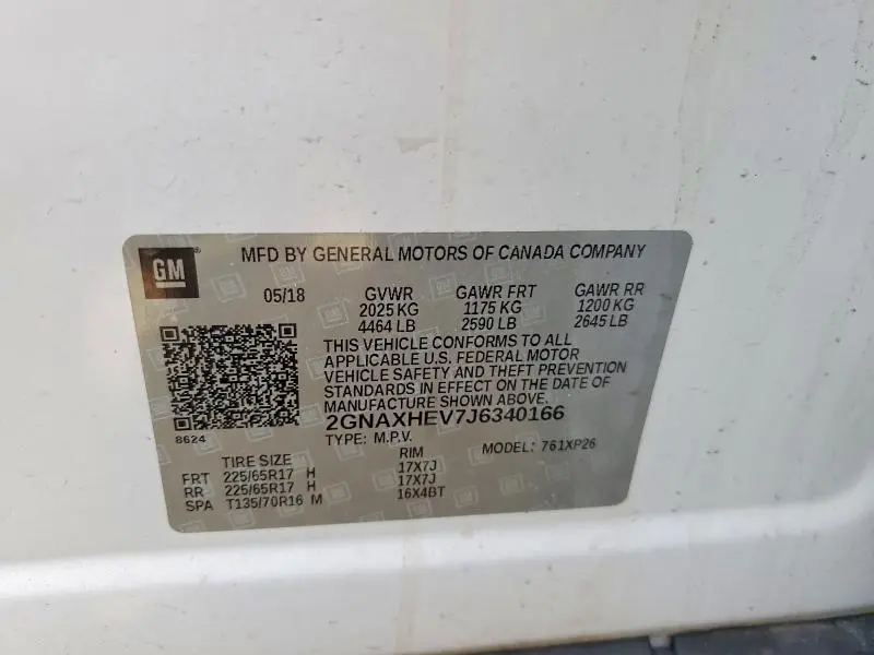 2018 CHEVROLET EQUINOX LS  