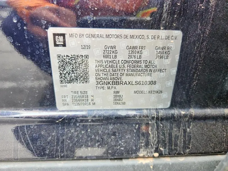 2020 CHEVROLET BLAZER 1LT  