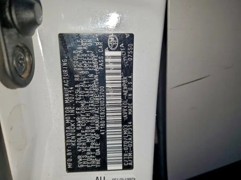 2014 TOYOTA AVALON HYBRID  