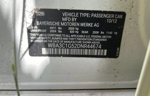 2013 BMW 328 I SULEV  