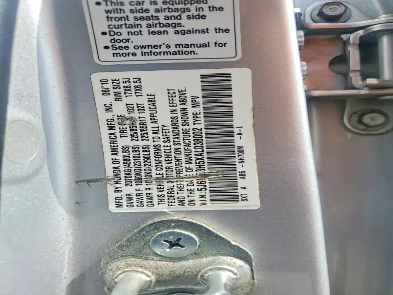 2010 HONDA CR-V EX  