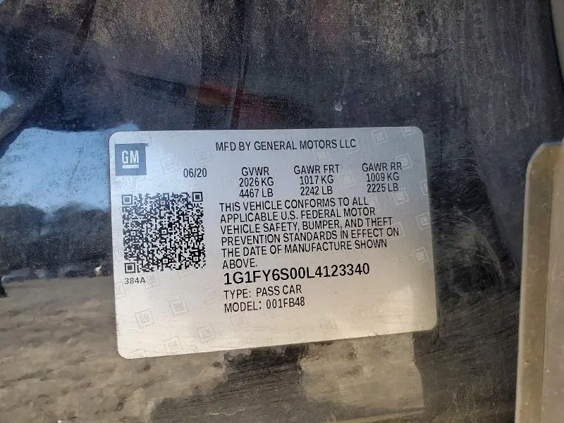 2020 CHEVROLET BOLT EV LT  