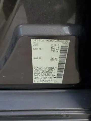 2013 NISSAN ALTIMA 2.5  