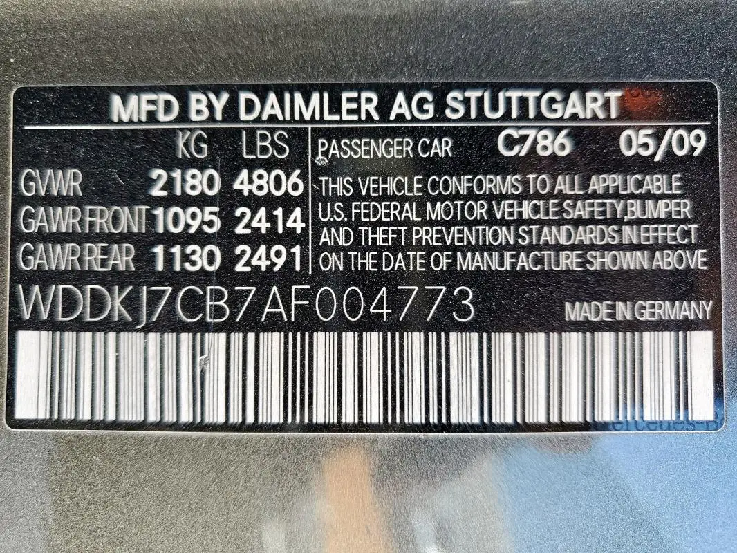 2010 MERCEDES-BENZ E 550  