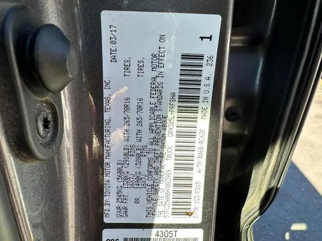 2017 TOYOTA TACOMA DOUBLE CAB  