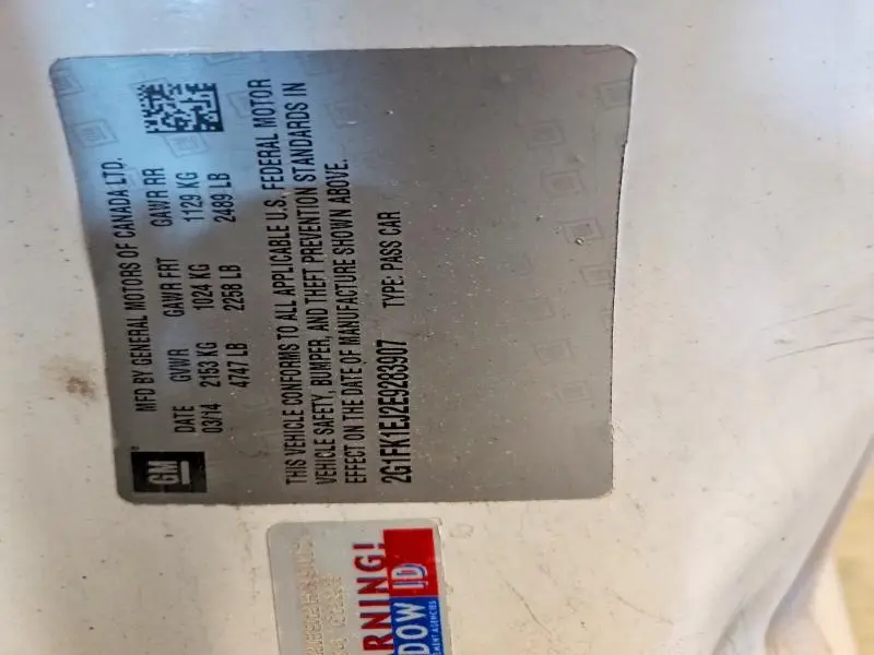 2014 CHEVROLET CAMARO 2SS  