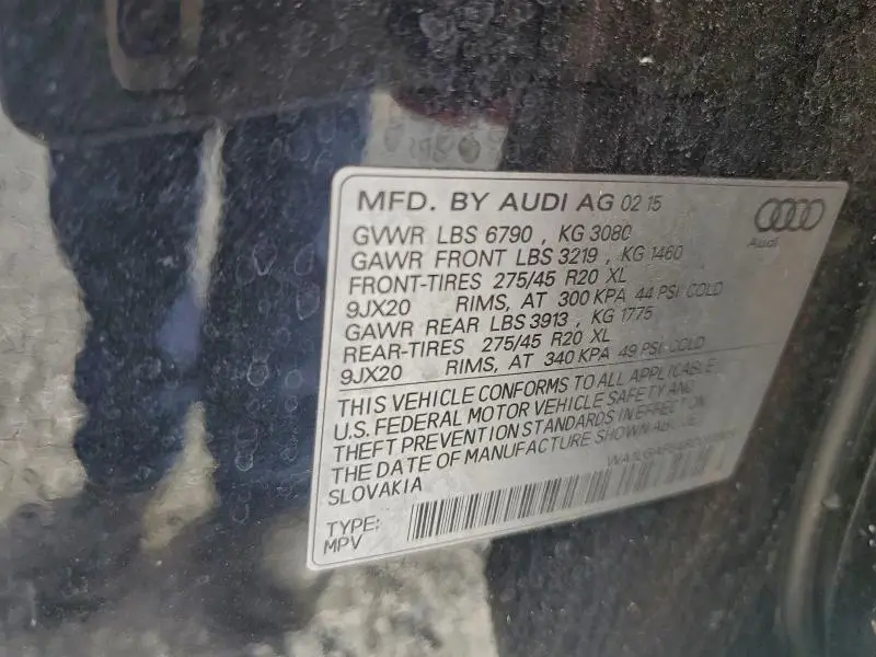 2015 AUDI Q7 PREMIUM PLUS  