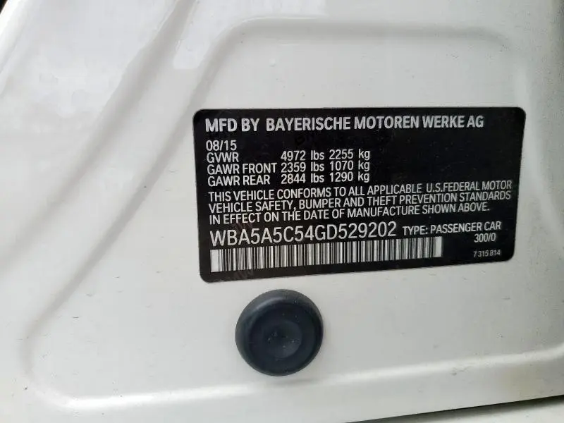 2016 BMW 528 I