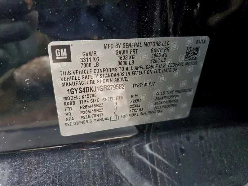 2016 CADILLAC ESCALADE PLATINUM  