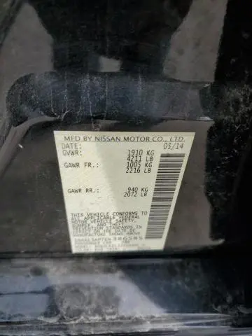 2014 NISSAN ALTIMA 2.5  