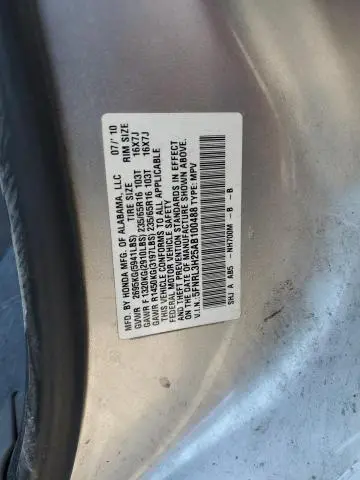 2010 HONDA ODYSSEY LX  