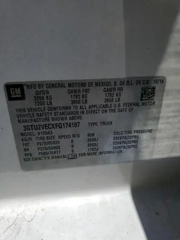 2015 GMC SIERRA K1500 SLT  