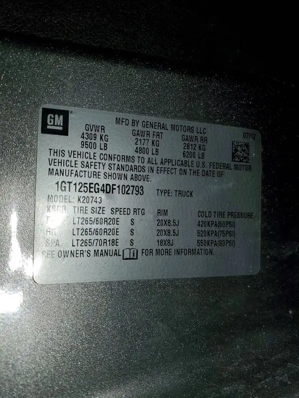 2013 GMC SIERRA K2500 DENALI  