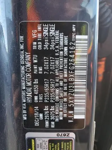 2015 HYUNDAI SANTA FE SPORT   