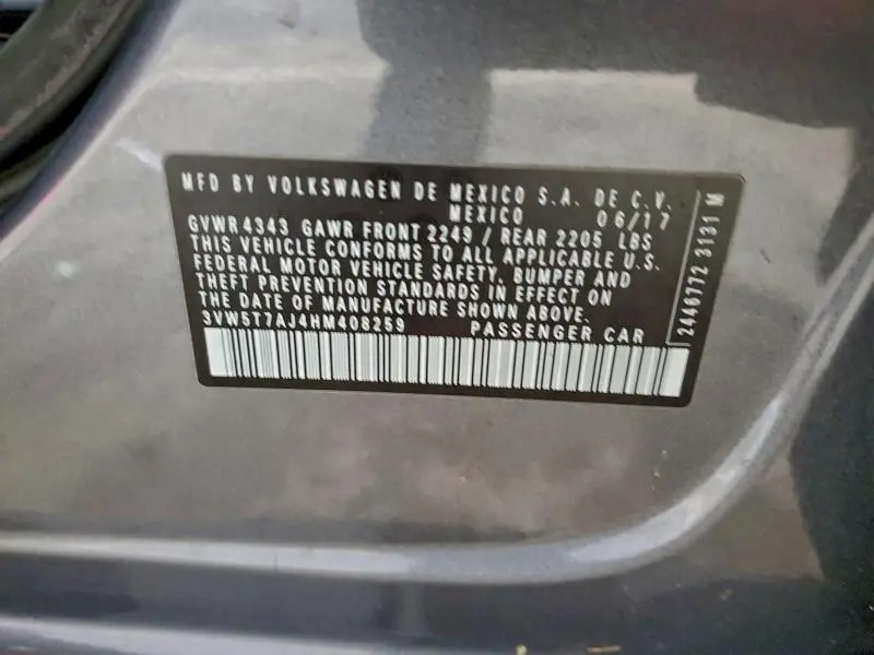 2017 VOLKSWAGEN JETTA GLI  