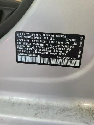 2014 VOLKSWAGEN PASSAT SE  