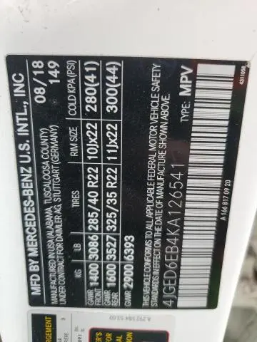 2019 MERCEDES-BENZ GLE COUPE 43 AMG  