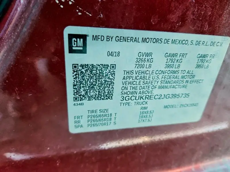 2018 CHEVROLET SILVERADO K1500 LT  