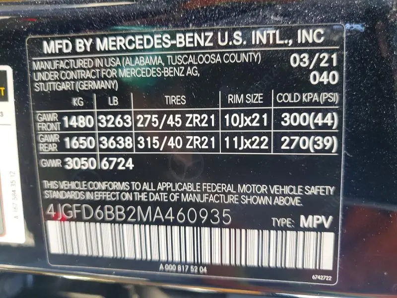 2021 MERCEDES-BENZ GLE COUPE AMG 53 4MATIC  