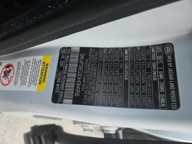 2016 LAND ROVER RANGE ROVER EVOQUE SE  