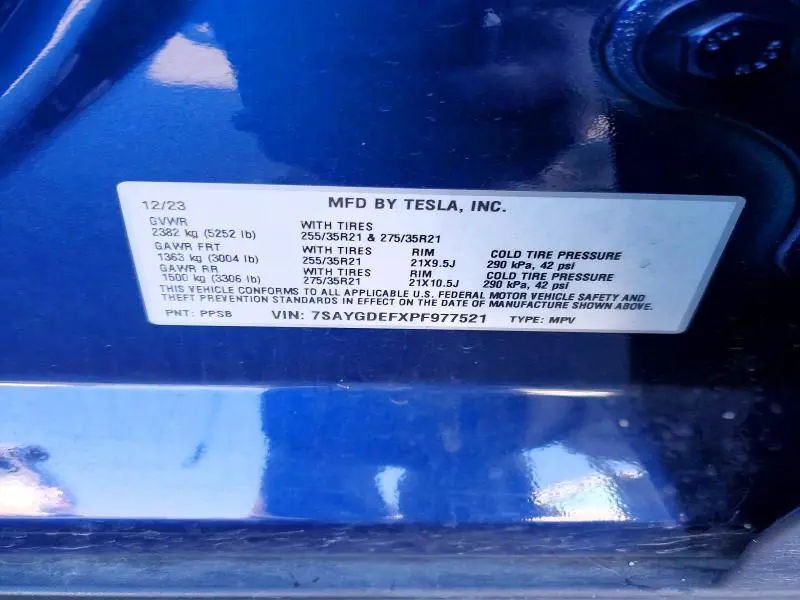 2023 TESLA MODEL Y   