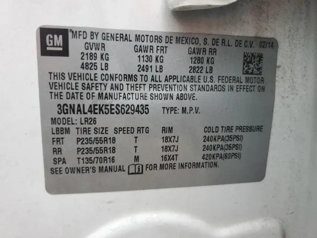 2014 CHEVROLET CAPTIVA LTZ  