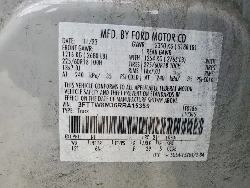 2024 FORD MAVERICK LARIAT  