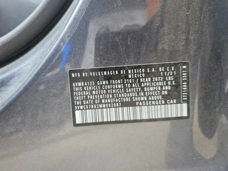 2021 VOLKSWAGEN JETTA S  
