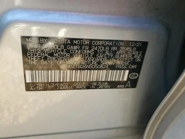 2022 LEXUS IS 350 F SPORT  