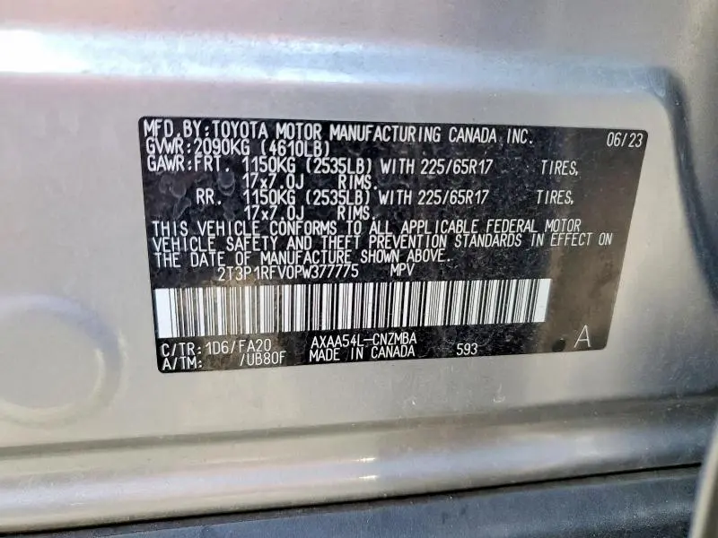 2023 TOYOTA RAV4 XLE  