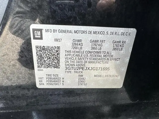 2018 GMC SIERRA K1500 DENALI  