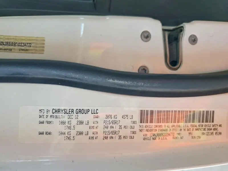 2013 JEEP PATRIOT SPORT  