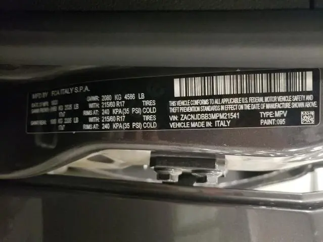 2021 JEEP RENEGADE LATITUDE  