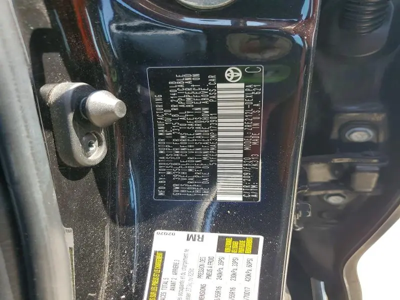 2021 TOYOTA COROLLA LE  