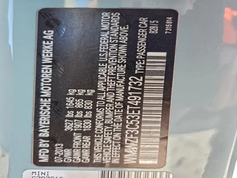 2014 MINI COOPER CLUBMAN  