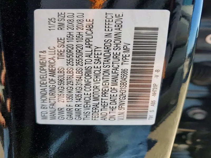 2025 HONDA PILOT SPORT  