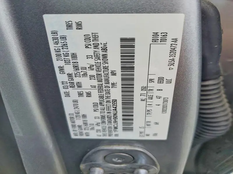 2022 FORD ESCAPE SEL  