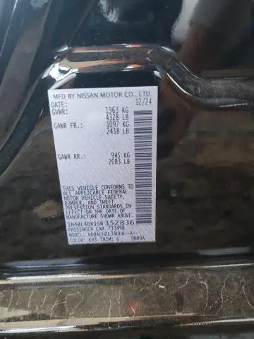 2025 NISSAN ALTIMA SV  