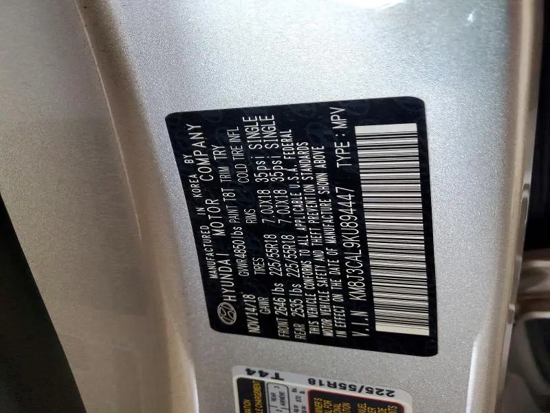 2019 HYUNDAI TUCSON ULTIMATE  