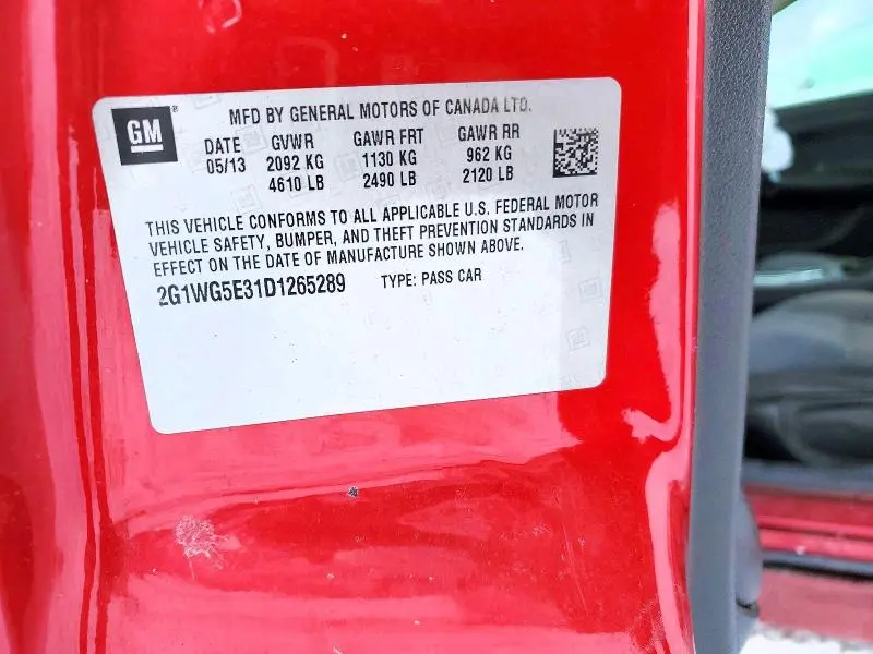 2013 CHEVROLET IMPALA LT  