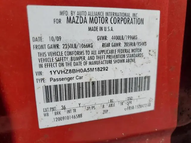2010 MAZDA 6 I
