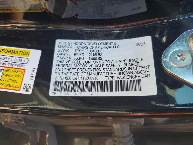 2026 HONDA CIVIC SPORT  
