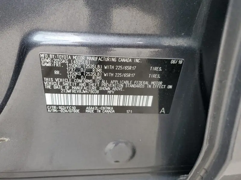 2018 TOYOTA RAV4 ADVENTURE  