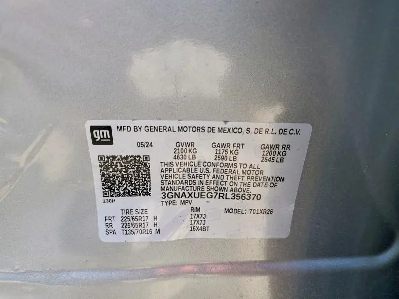 2024 CHEVROLET EQUINOX LT  