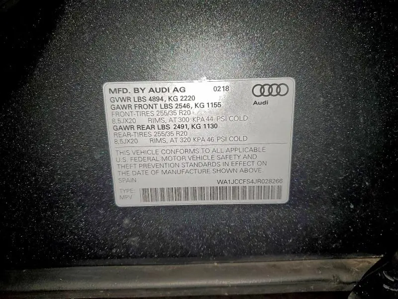 2018 AUDI Q3 PREMIUM PLUS  