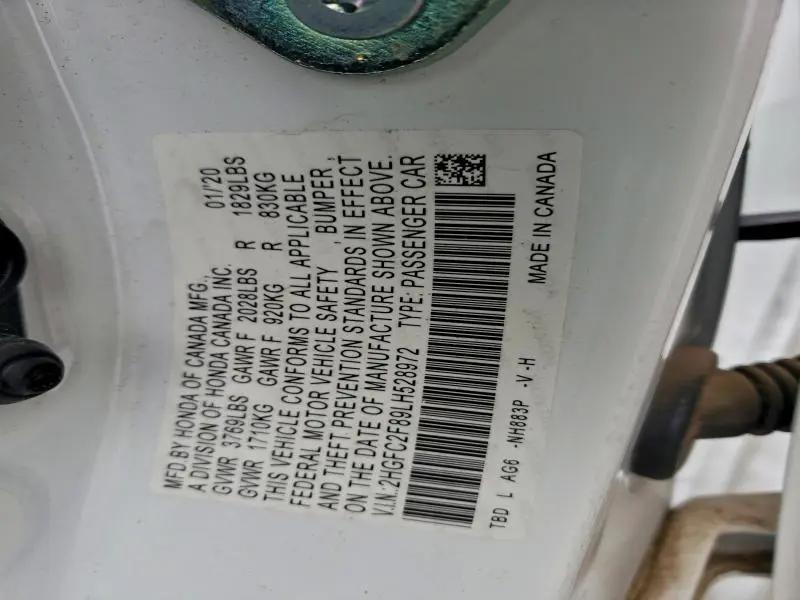 2020 HONDA CIVIC SPORT  